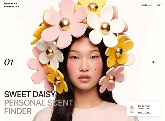 Daisy Shop website design