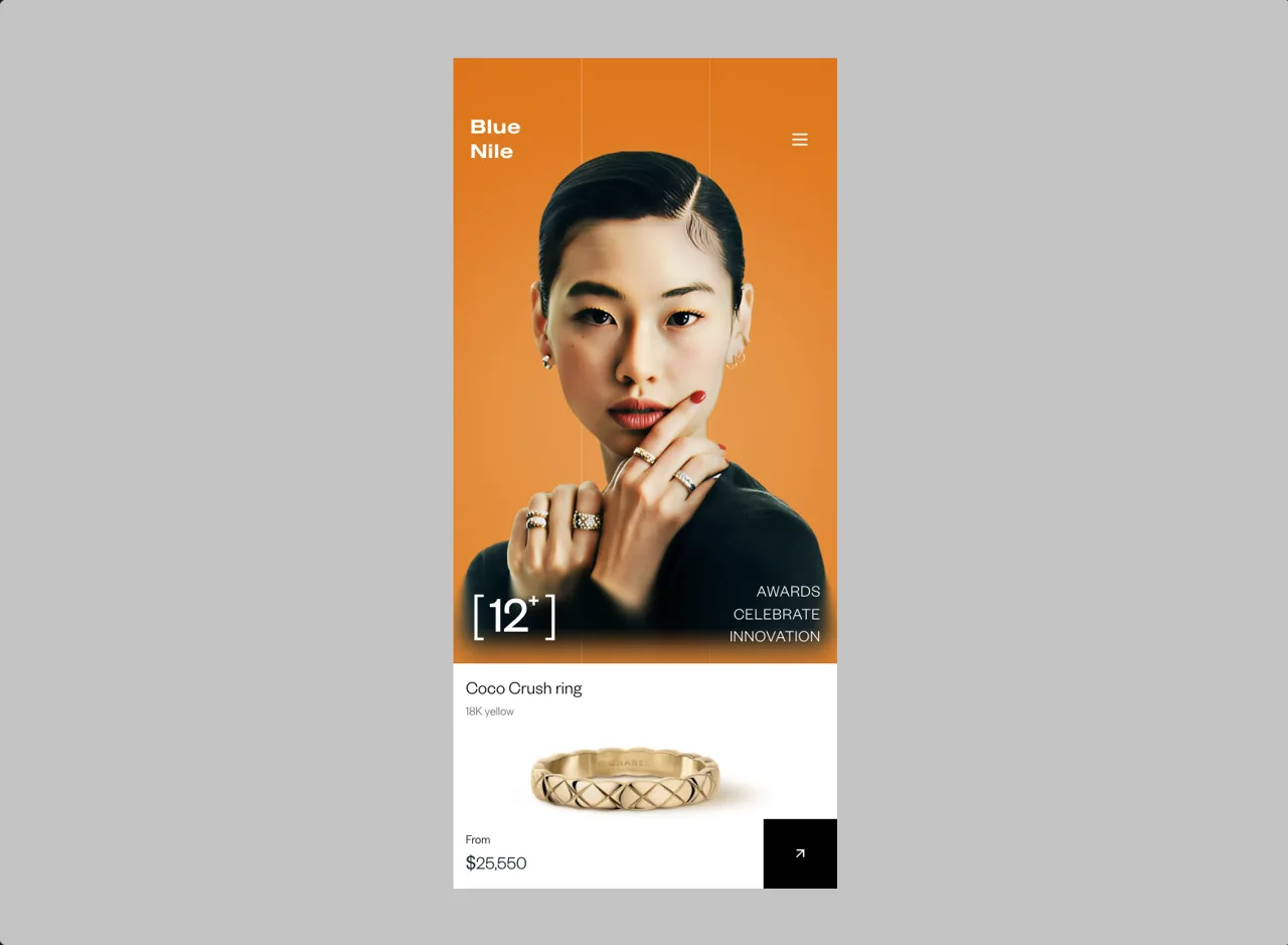 Fine Jewelry Shop website design